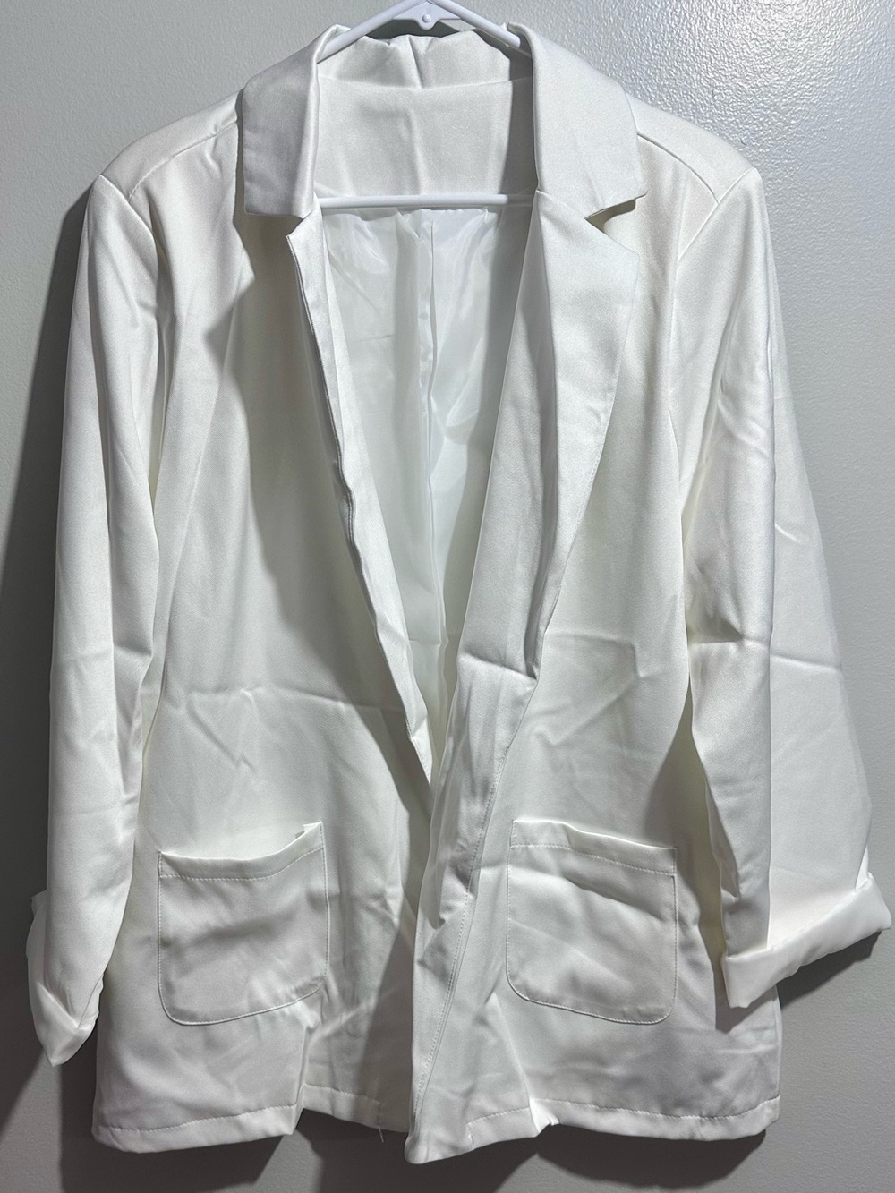 White Blazer Jacket Size XL (530)